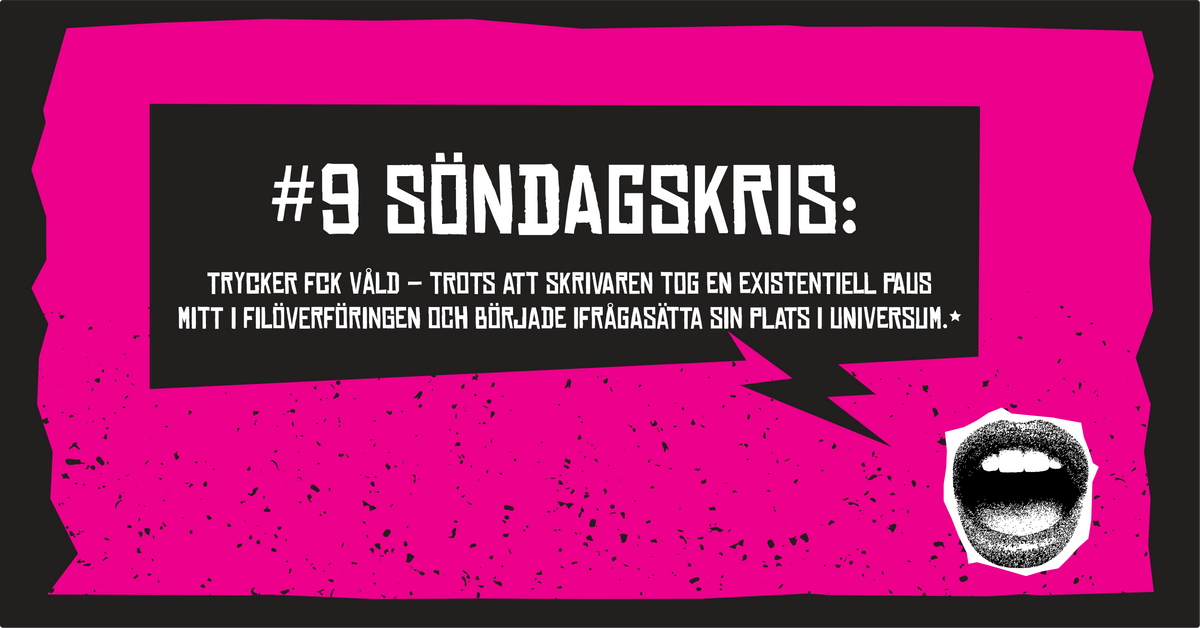 #9 SÖNDAGSKRIS:
