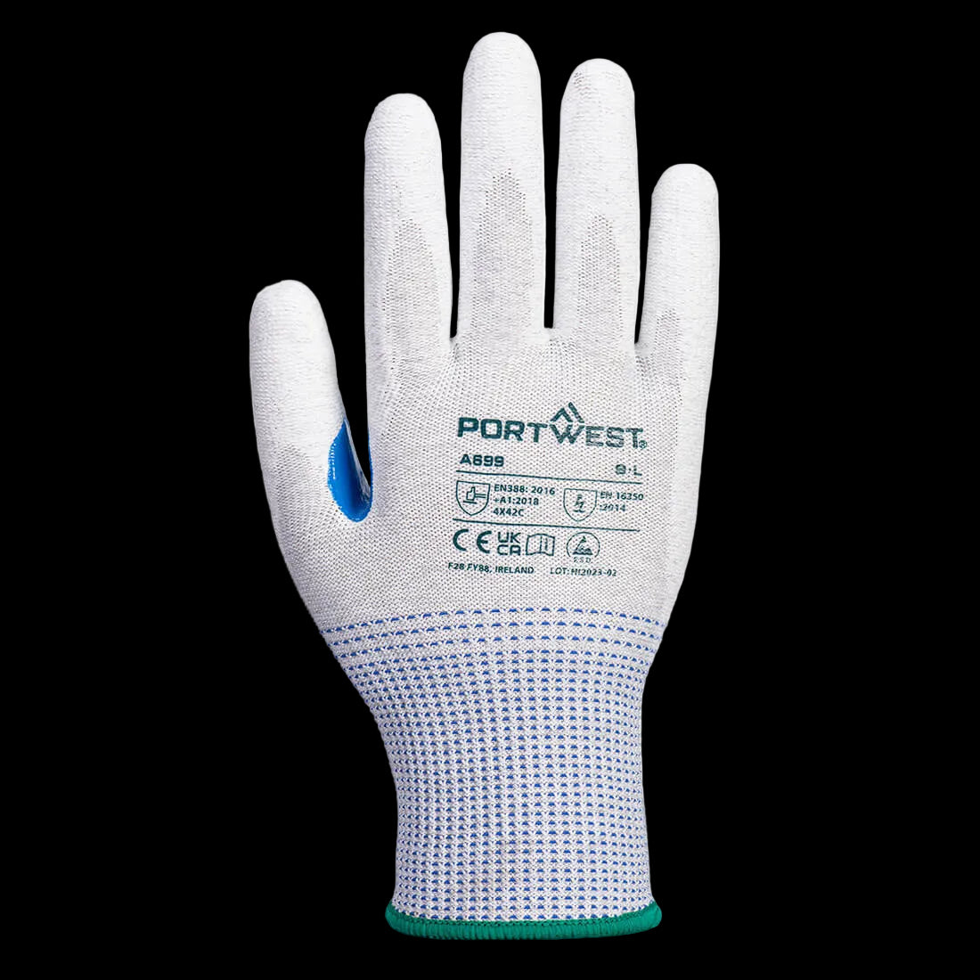 ESD Precisionhandske – Skärskydd nivå C (12-pack)