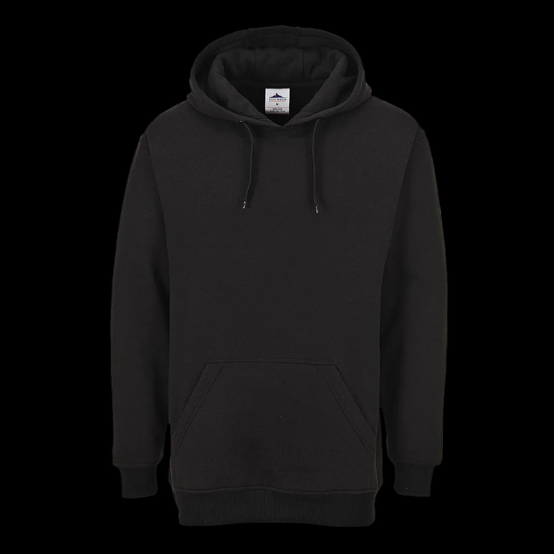 Tjock arbetshoodie med känguruficka – 300 g