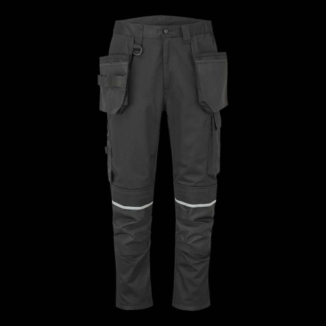 Hantverksbyxa med hängfickor och stretchpaneler