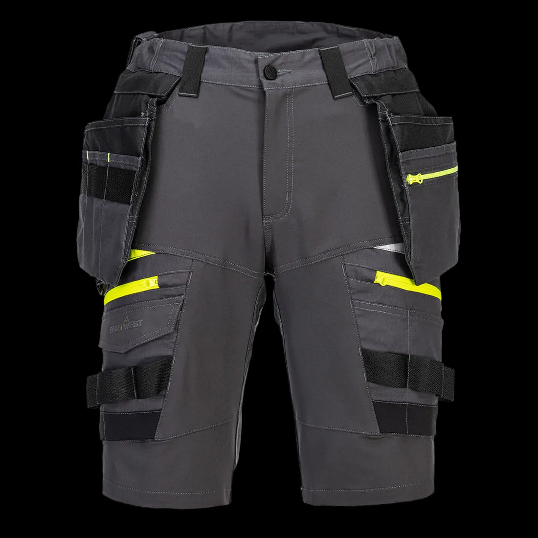 Premium hantverksshorts i 4-vägsstretch med avtagbara hängfickor