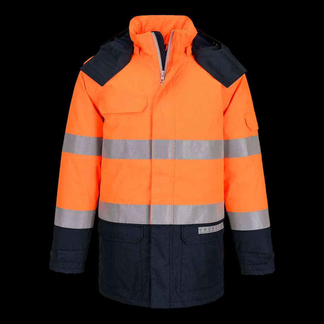 Bizflame Rain+ Multi-Norm Flamsäker Hi-Vis Vinterjacka klass 3