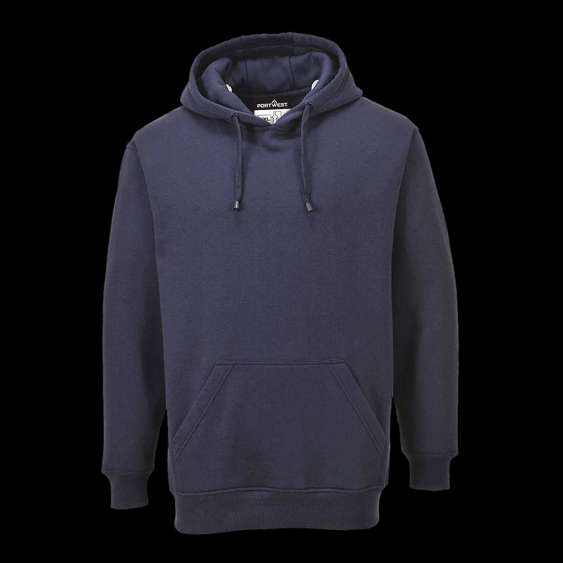 Tjock arbetshoodie med känguruficka – 300 g