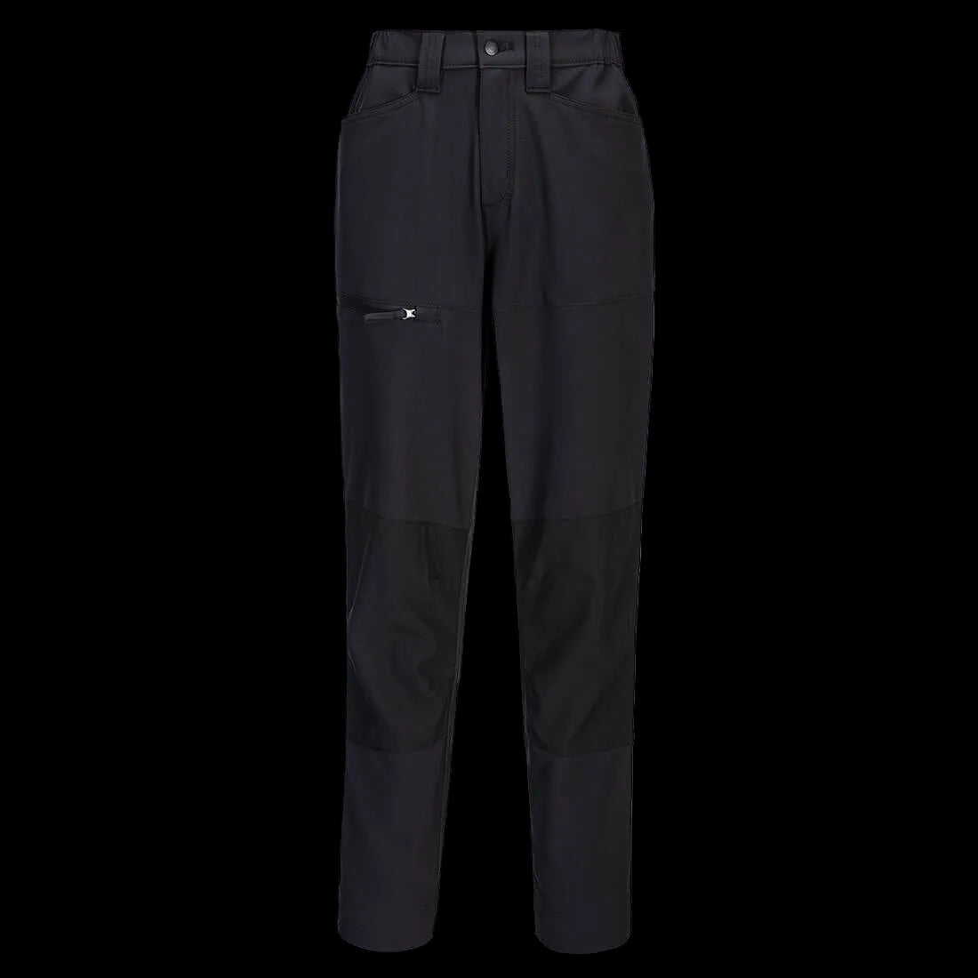 Stretchig servicebyxa dam i 4-vägsstretch med förstärkningar