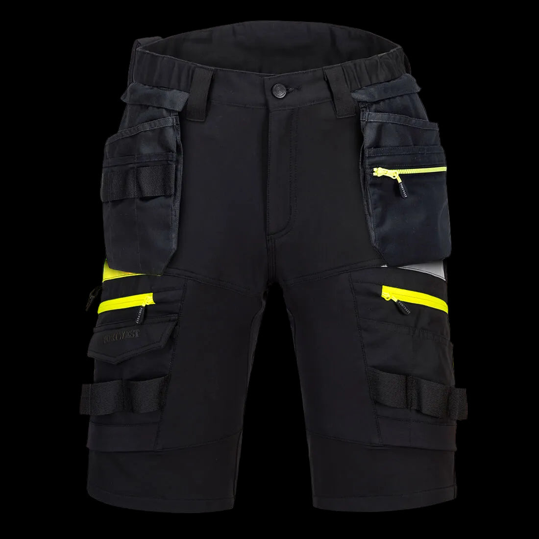 Premium hantverksshorts i 4-vägsstretch med avtagbara hängfickor