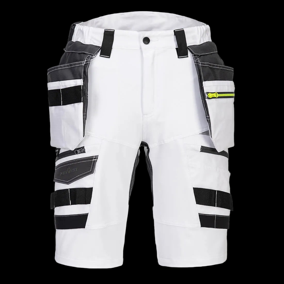 Premium hantverksshorts i 4-vägsstretch med avtagbara hängfickor