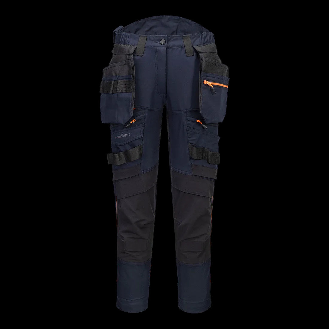 Premium hantverksbyxa dam i 4-vägsstretch med hängfickor