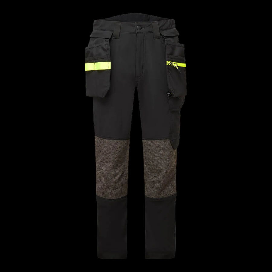 Hantverksbyxa 4-vägsstretch med hölsterfickor och knäskyddsfickor