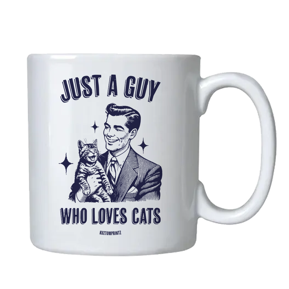 Mug Just a guy who loves cats