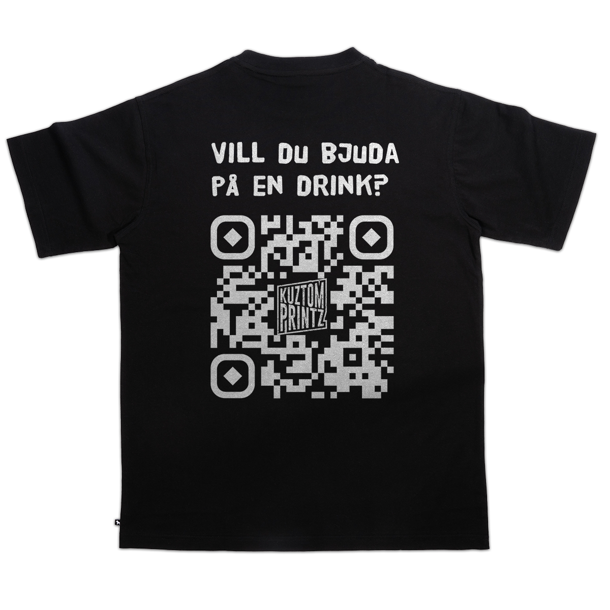 T-shirt - Social TEE Vill du bjuda på en drink? (KP Original TEE - Exklusiv Loose Fit)