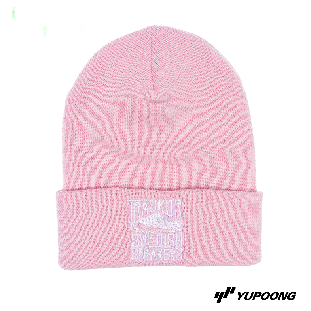 Beanie Träskor Swedish Sneakers [vit brodyr]