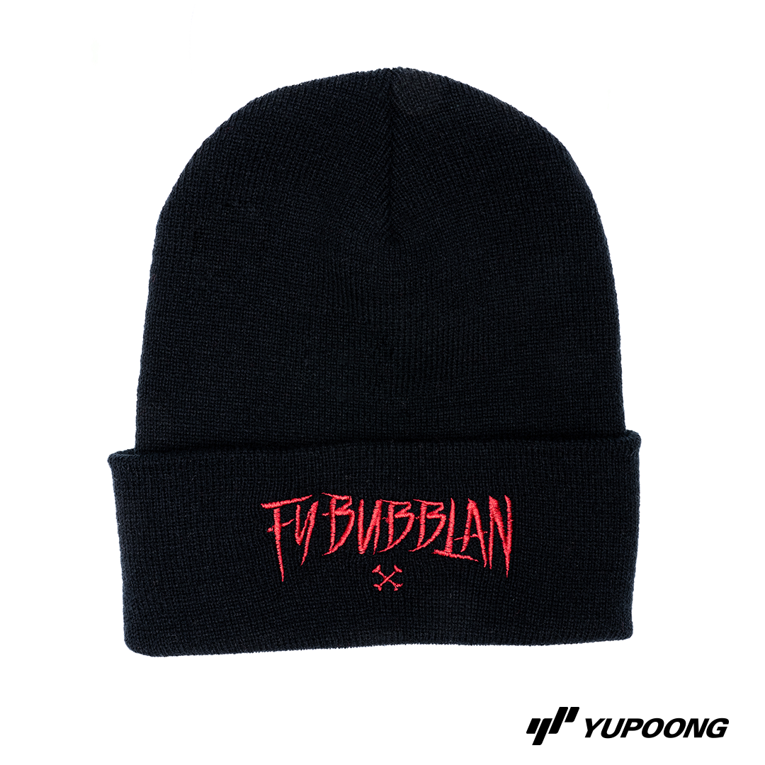 Beanie Fy bubblan [röd brodyr]