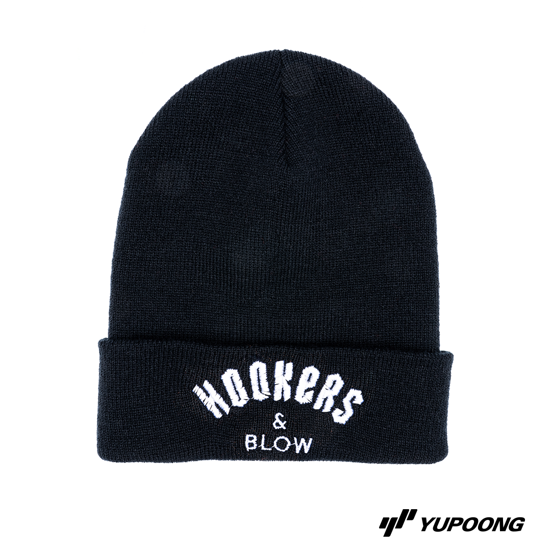 Beanie Träskor Hookers & Blow [vit brodyr]