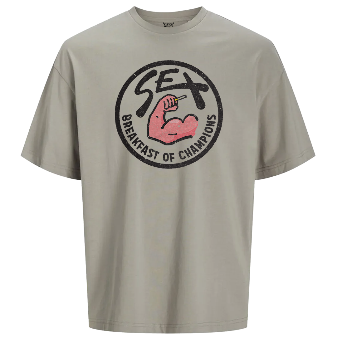 Breakfast for champions [unisex oversized t-shirt]
