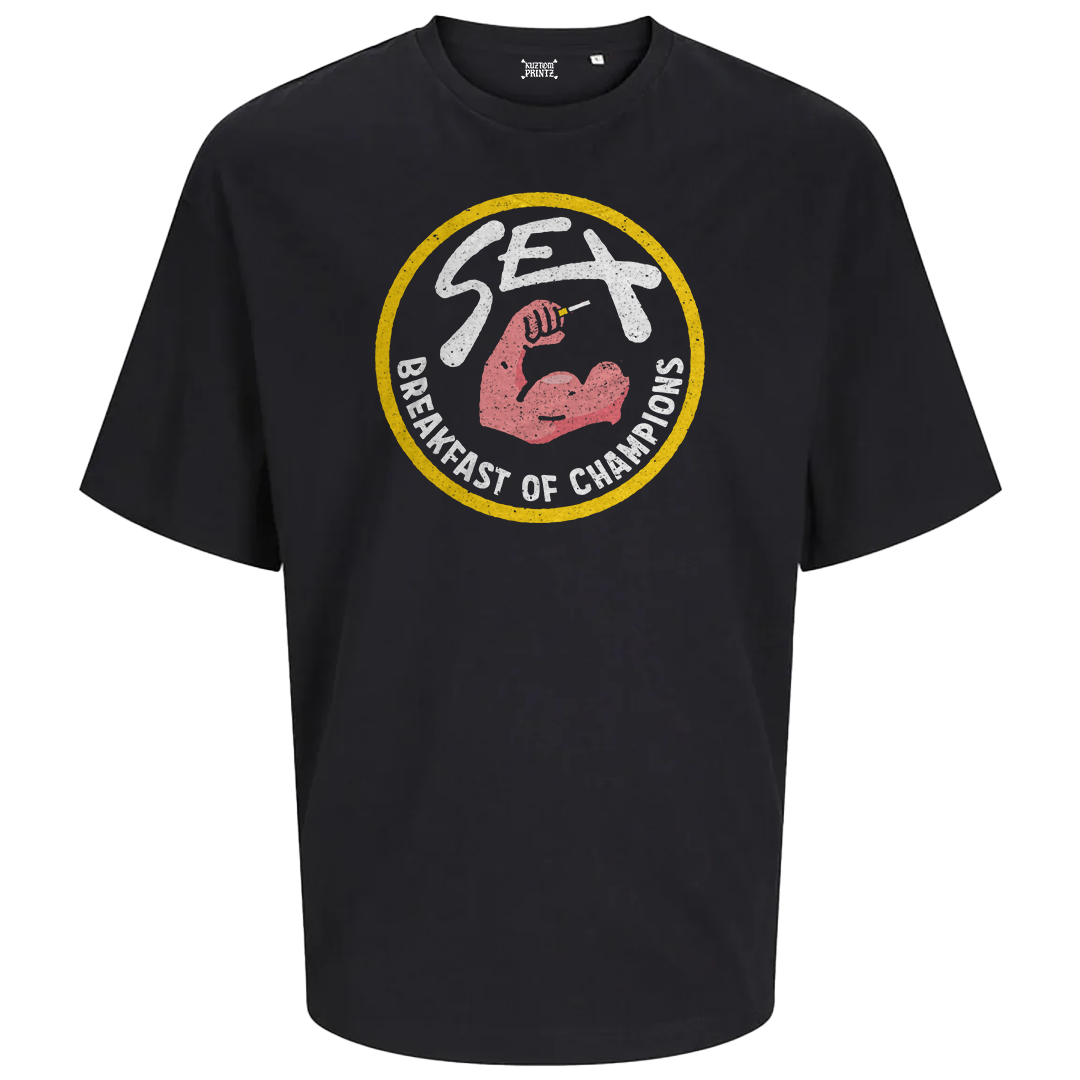 Breakfast for champions [unisex oversized t-shirt]