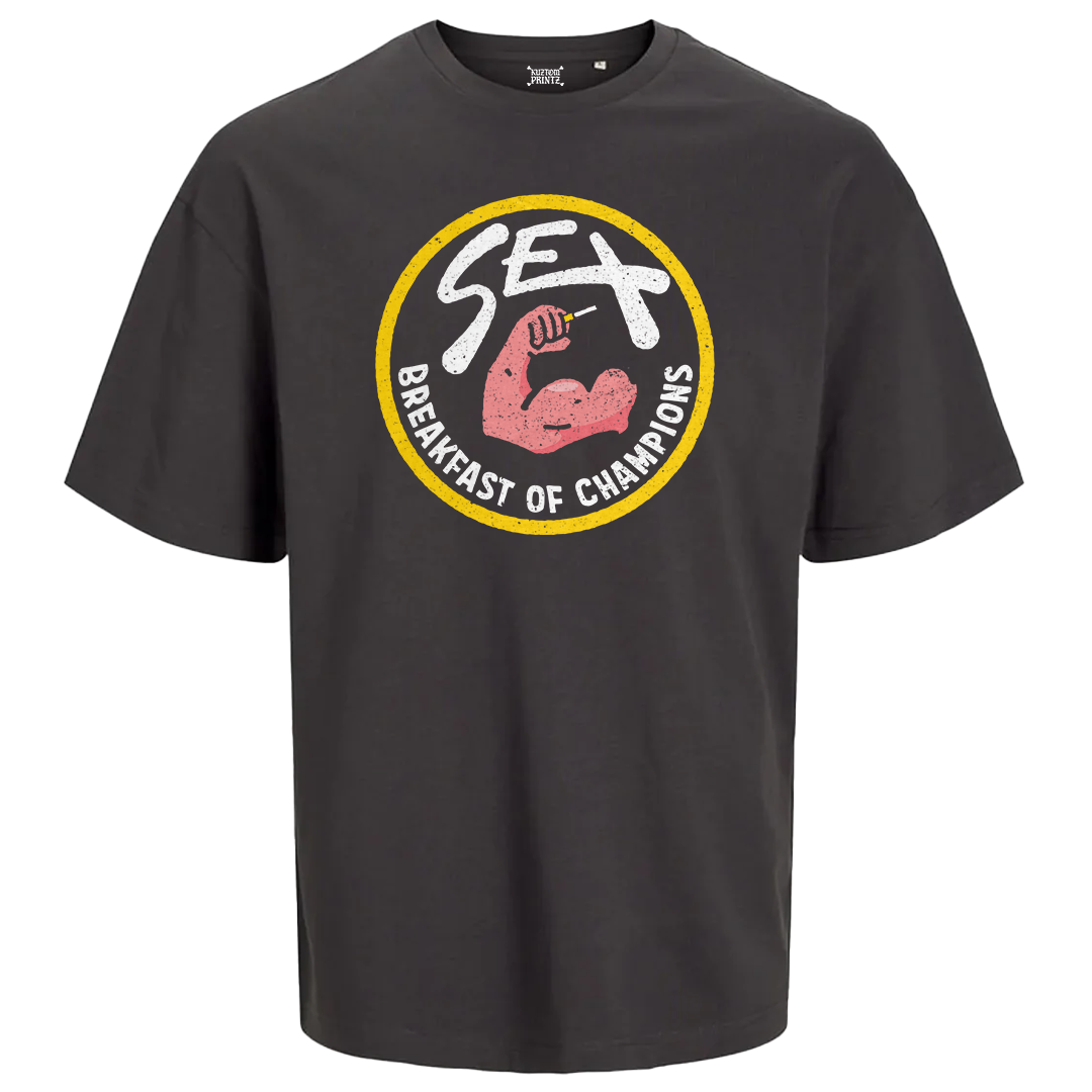 Breakfast for champions [unisex oversized t-shirt]