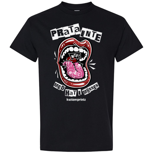 T-shirt - Prata inte med hat i munnen