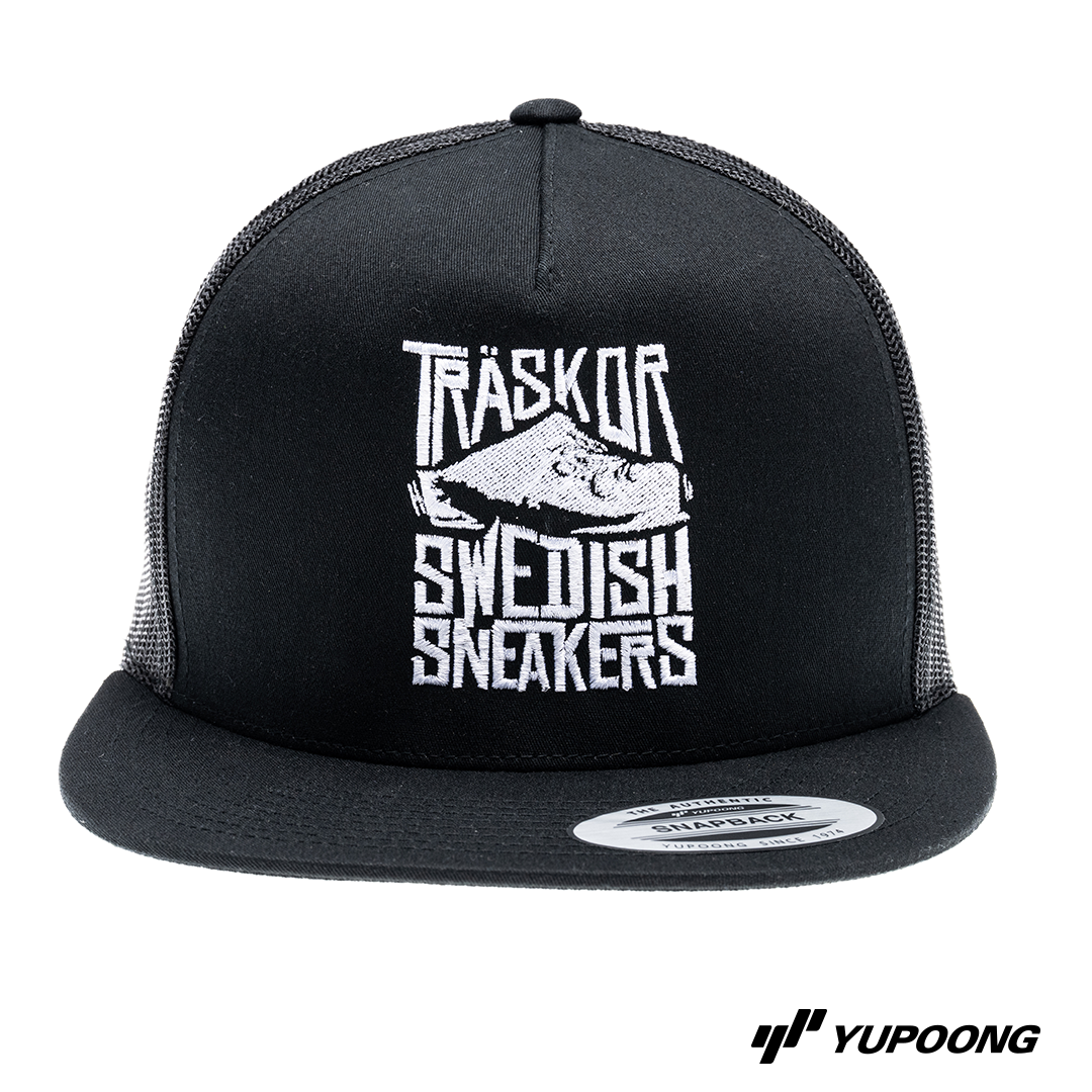 Trucker Träskor Swedish Sneakers [vit brodyr]