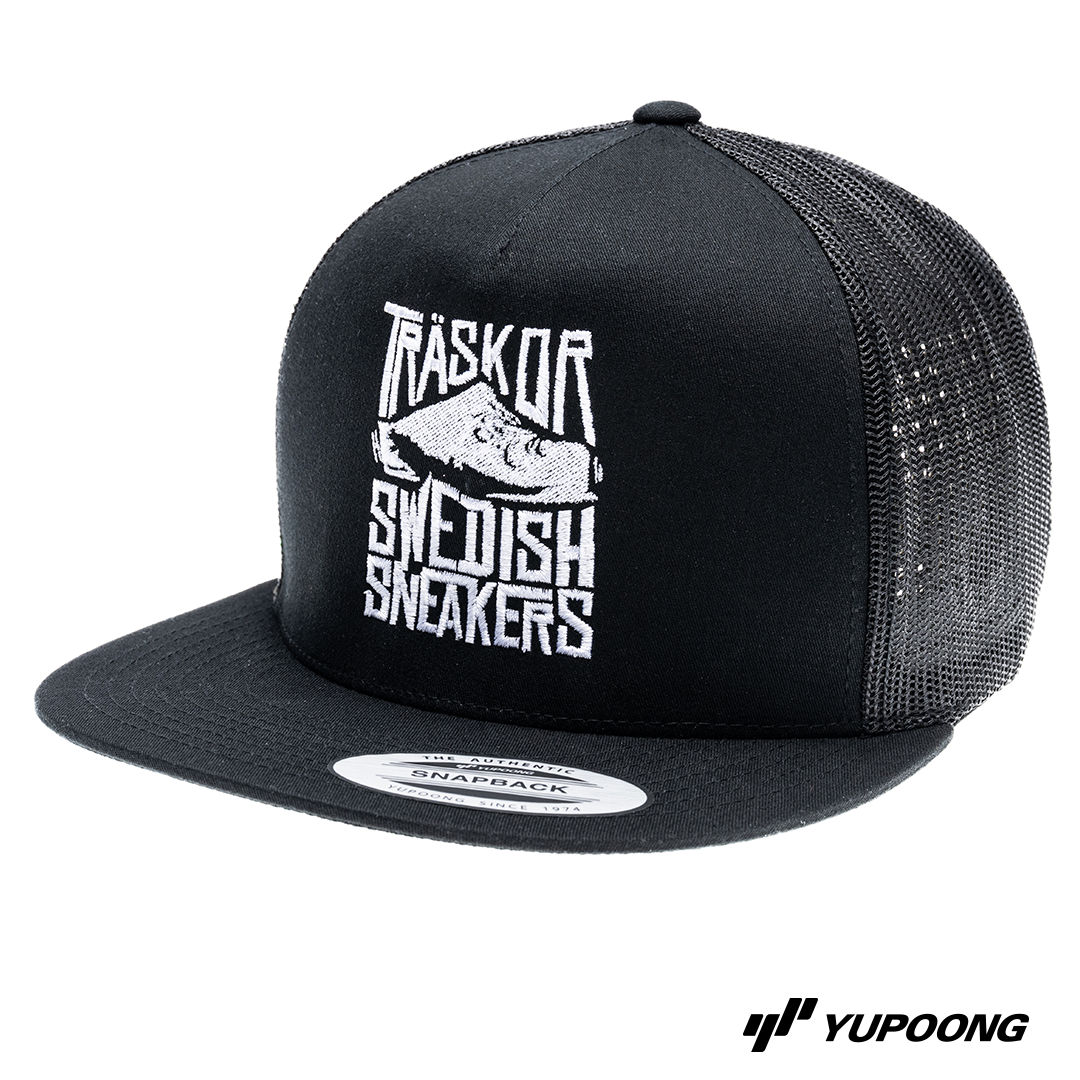 Trucker Träskor Swedish Sneakers [vit brodyr]