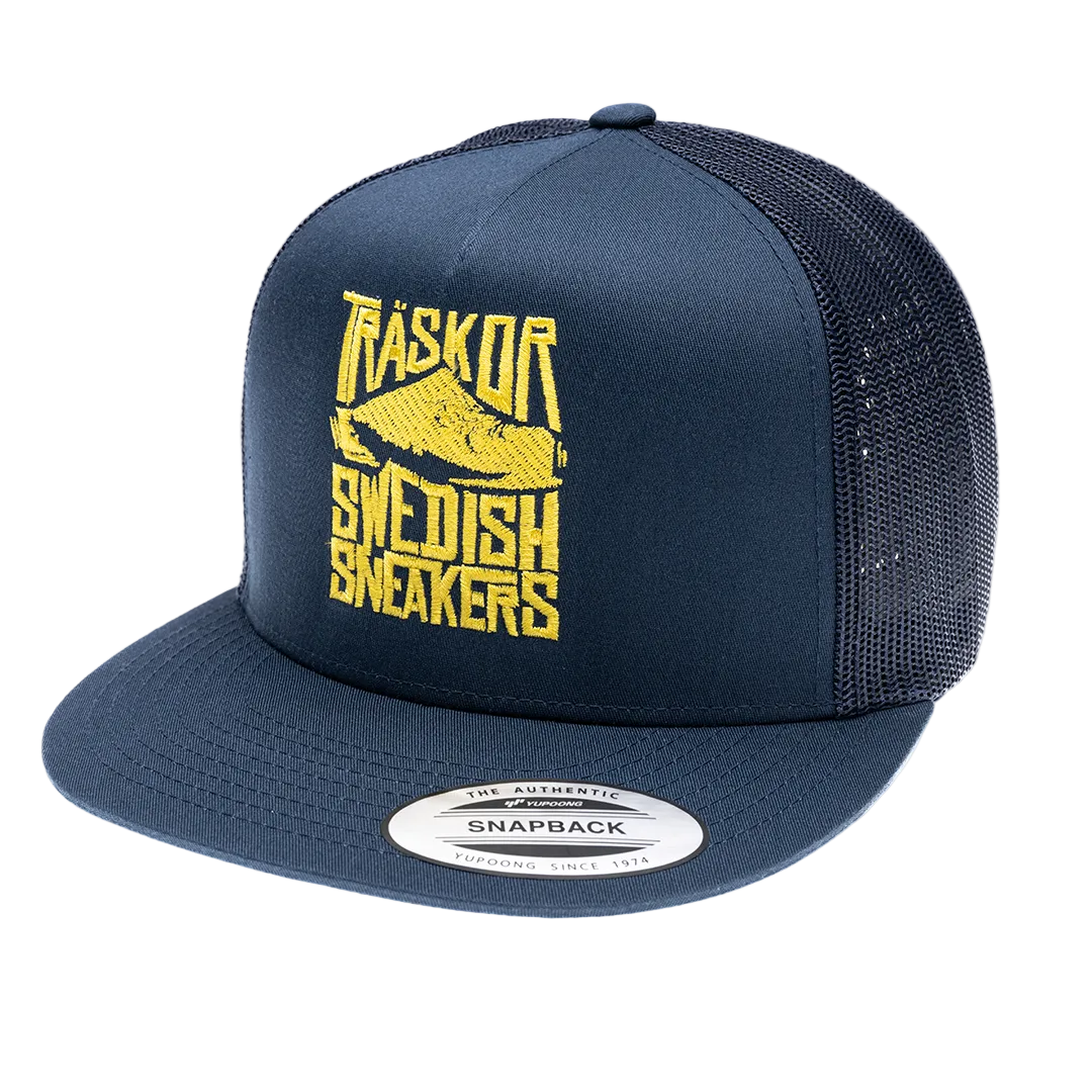 Trucker Träskor Swedish Sneakers [gul brodyr]