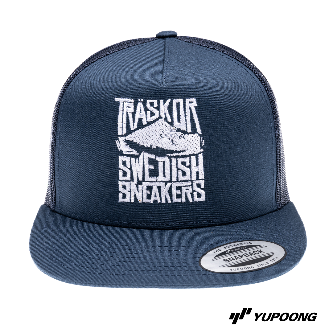 Trucker Träskor Swedish Sneakers [vit brodyr]