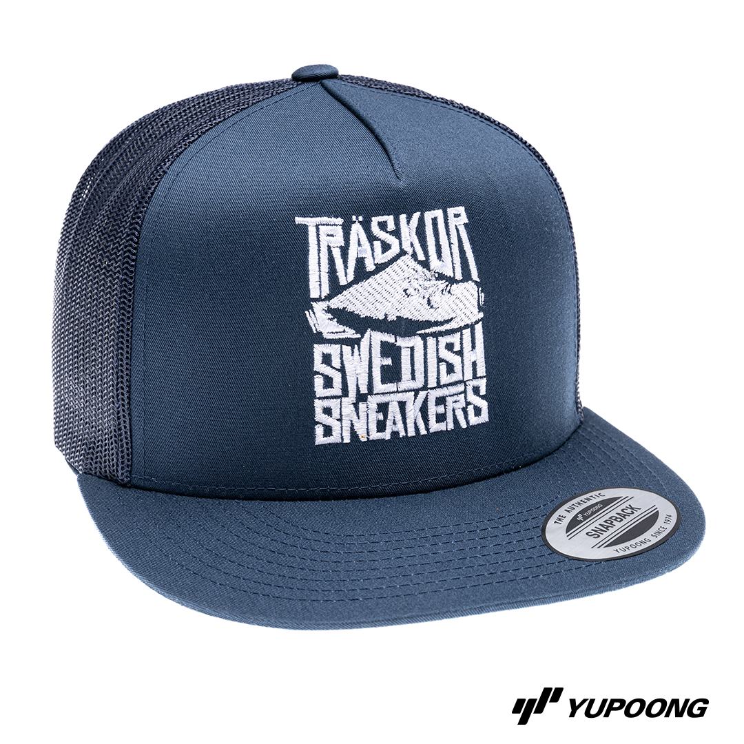 Trucker Träskor Swedish Sneakers [vit brodyr]