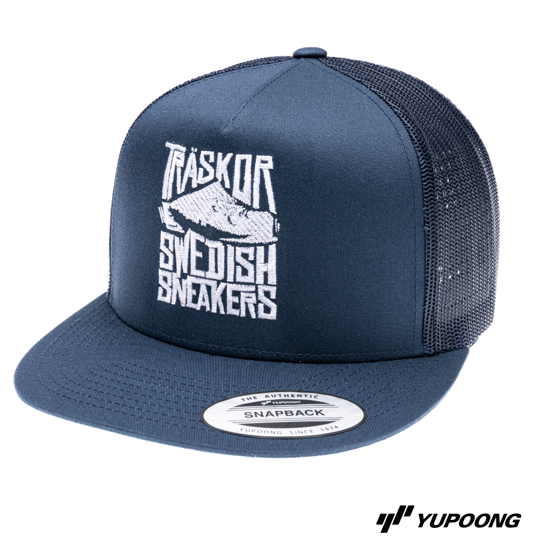 Trucker Träskor Swedish Sneakers [vit brodyr]
