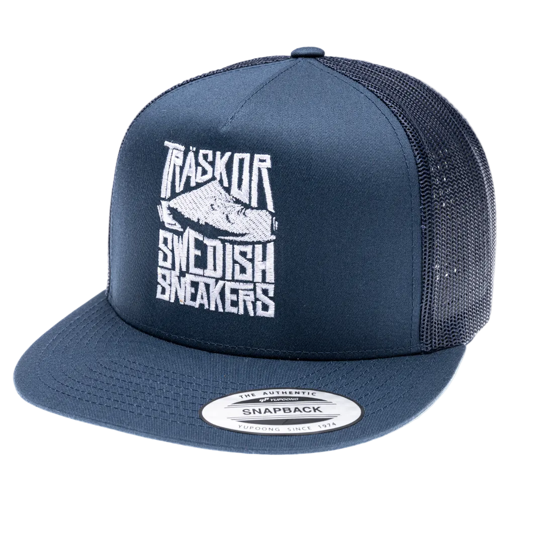 Trucker Träskor Swedish Sneakers [vit brodyr]