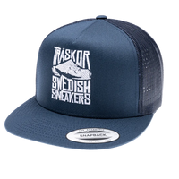 Trucker Träskor Swedish Sneakers [vit brodyr]