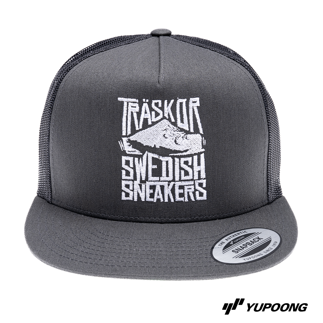 Trucker Träskor Swedish Sneakers [vit brodyr]