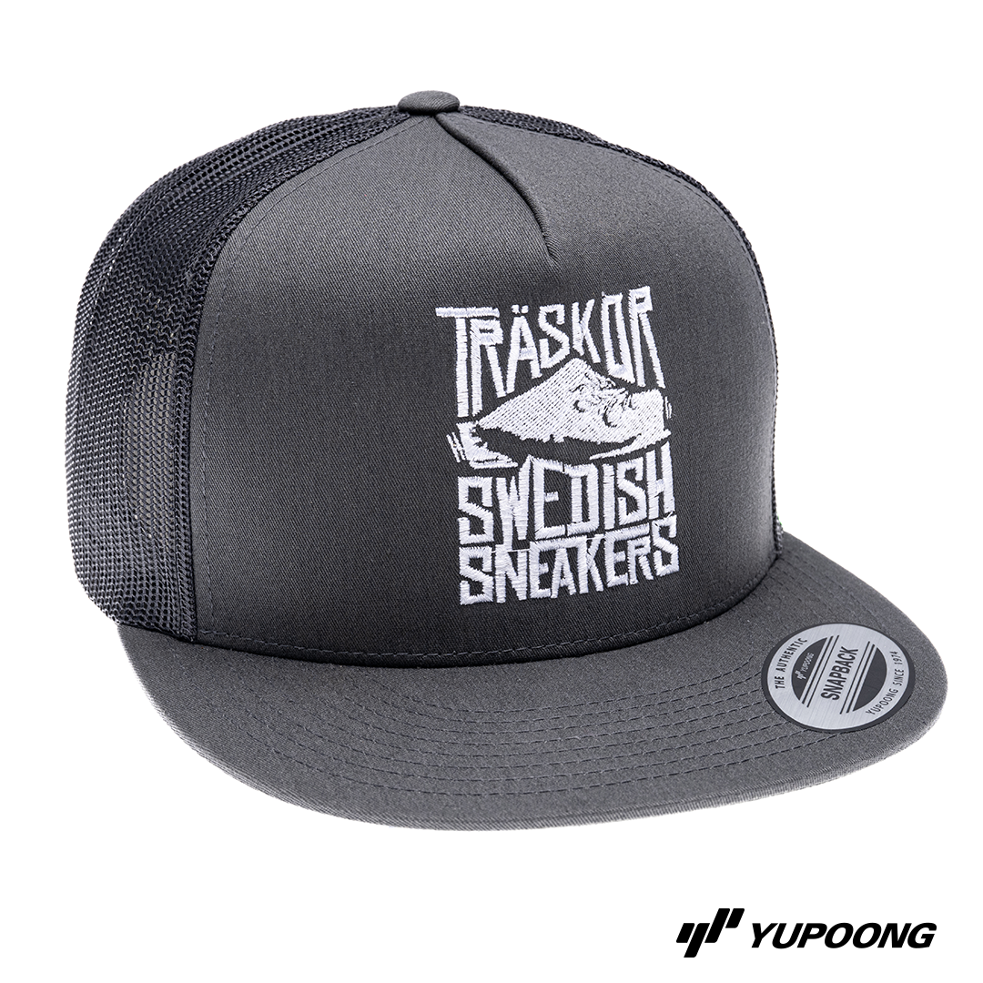 Trucker Träskor Swedish Sneakers [vit brodyr]