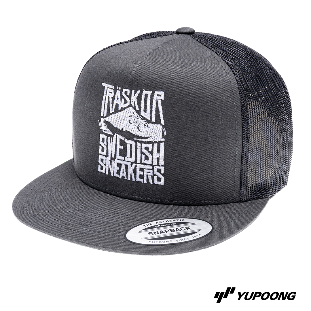 Trucker Träskor Swedish Sneakers [vit brodyr]
