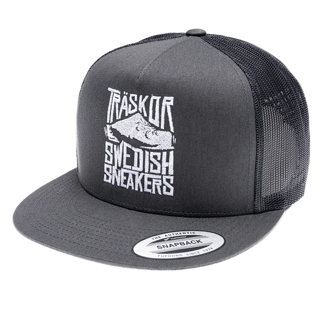 Trucker Träskor Swedish Sneakers [vit brodyr]