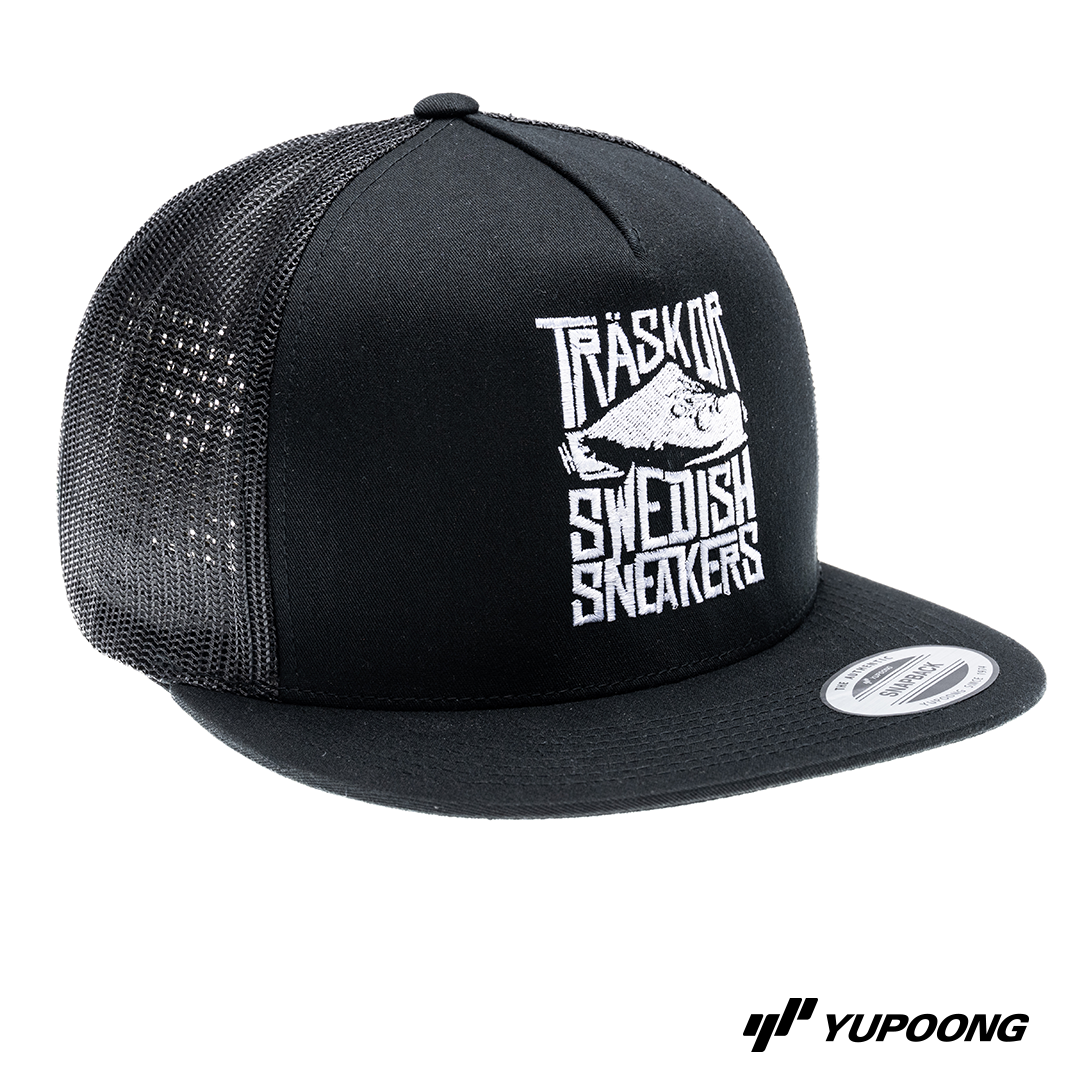 Trucker Träskor Swedish Sneakers [vit brodyr]