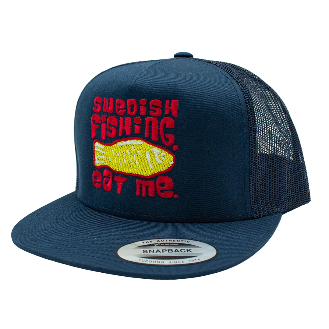 Trucker Swedish fishing. Eat me.
